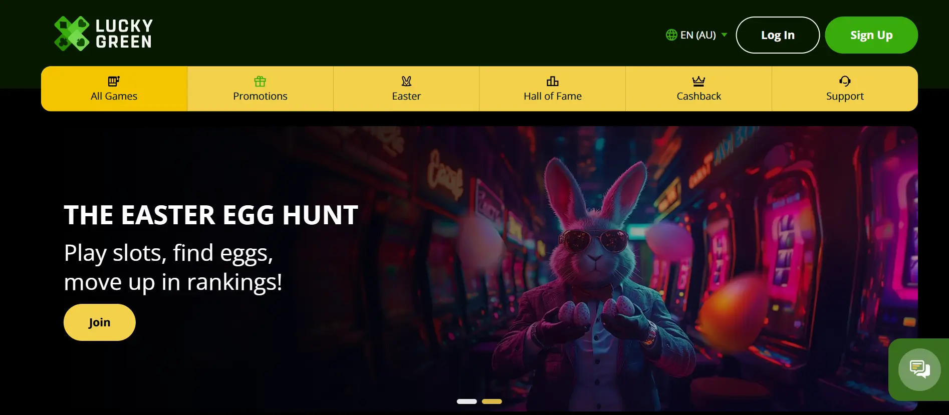 Lucky Green Casino Website