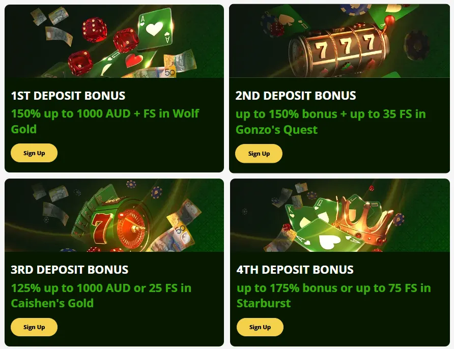 Lucky Green Casino Bonus